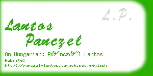 lantos panczel business card